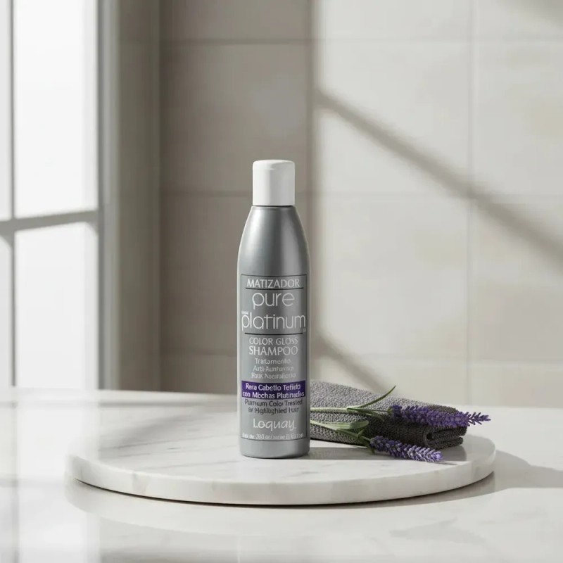 Shampoo Matizador Pure Platinum Anti-amarillos Loquay 250ml