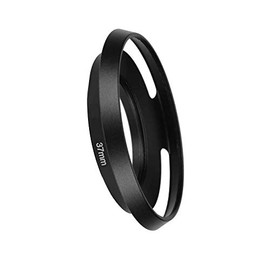 Metal 37mm Lens Hood Shade for Compatible Olympus E-M10 Mark IV III II E-PL7 w/M.Zuiko 14-42mm Lens, for Panasonic GX85 w/LUMIX G 12-32mm Lens