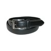 CTM Men's Leather 28.5 mm Basic Dress Belt with Silver