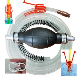 GasTapper Deluxe Siphon Pump for Gas, Diesel & Water - 8' Hose, 4 Gls/Min