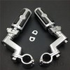 XKMT-1" Highway Radical skull Foot Pegs Clamps Compatible With Harley