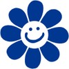 Smiley Face Daisy Flower Vinyl Cutout Sticker Rub On Decal