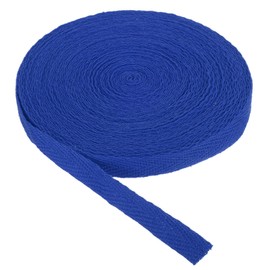 PATIKIL Cotton Twill Tape 10mm(3/8 Inch) 10 Yards Cotton Ribbon Bias Binding Tape Herringbone Webbing Trim for Sewing Gift Wrapping Craft DIY Dark Blue - 9m