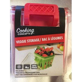 Reusable Fruit & Veggie Storage Container (Red)