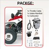 Carburetor Carb & Throttle Cable w/Intake Manifold for Yamaha Warrior