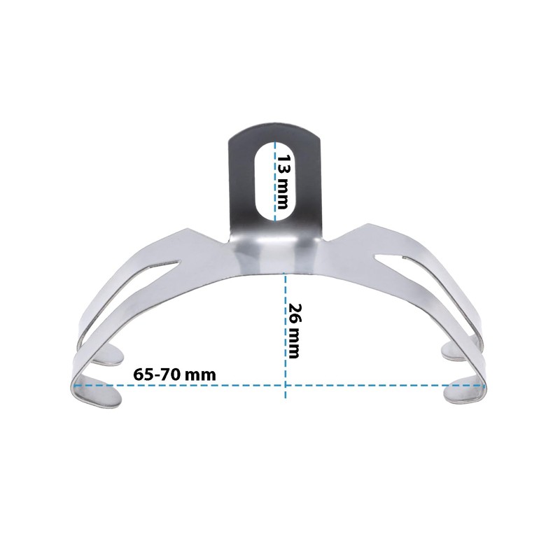 Generisch Bicycle Sliding Bridge Mudguard Mounting Bracket Clamp 65-70 mm