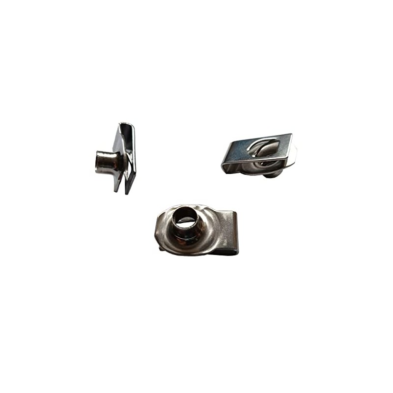 3/8"-16 Stainless Steel U -Style Clip-On Nut,U-Type Fasteners (Pack of