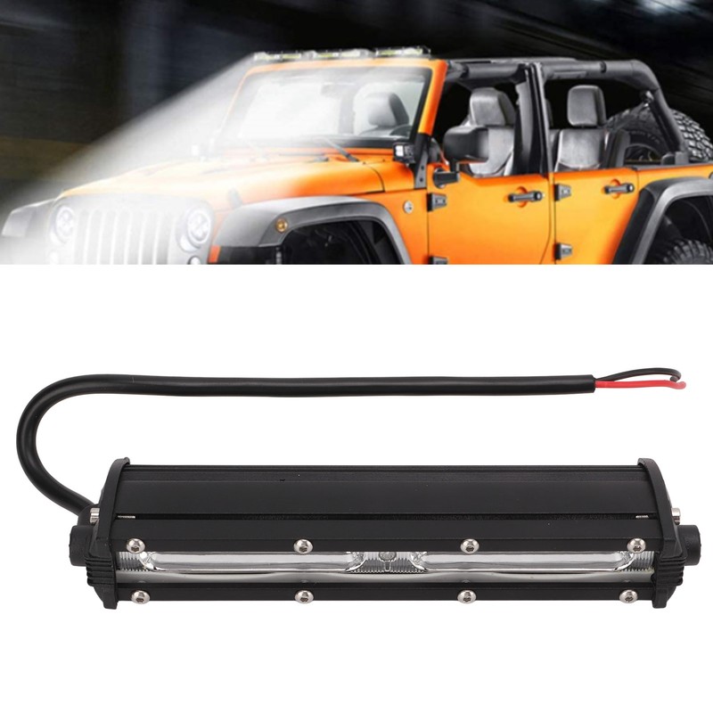 Black Car LED Work Light Driving Lamp 54W Single Row