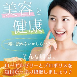 ローヤルゼリー＆プロポリス粒 大容量約6ヶ月分/360粒（ローヤルゼリー、プロポリス、田七人参、ビタミンB２）