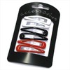 6 Pieces White / Black / Red Snap Clip - 5cm