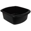 New Whitefurze Kitchen Black Large Rectangular Washing Up Bowl Plastic
