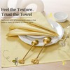 HEIRLOOM COMFORT Lemon Yellow Honeycomb Weave Cloth Napkins Set of
