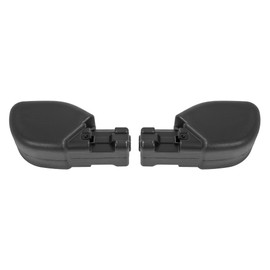 KUAFU Front & Pair Bumper End Cap Compatible with 1997-2006 Jeep Wrangler, 65th Anniversary Edition Bumper Corner Protection Replacement for 55155757AB, CH1004128, 55155756AB, CH1005128
