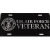 BLVD Bold Engraved US Air Force Veteran Car Tag Diamond