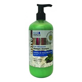 REAL NATURA - Shampoo Without Salt Pro-Oleosos 500 ml - For Oily Hair, Deep Cleansing and Freshness