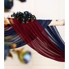 SHERWAY 2 Panels Chiffon Fabric Drapery Wedding Arch Drapes, Party