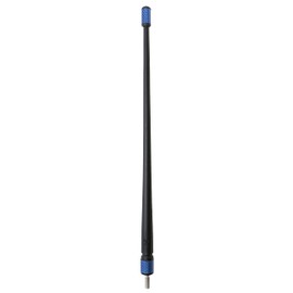 Votex - The Spartan - 13 3/4 Inch Rubber Antenna fits Ford F-150 | F-250 | F-350 | F-450 | F-550 - USA Stainless Steel Threading - Blue Carbon Fiber Trim - Tuned Internal Copper Coil