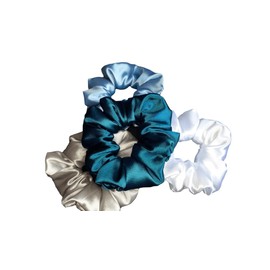 4 Pieces Satin Silk Scrunchies For Hair, Scrunchies For Women, Satin Hair Scrunchies For Womens And Girls, Elastic Hair Bands, Hair Accessories, Leopard Satin Scrunchies, Sleep Scrunchies.