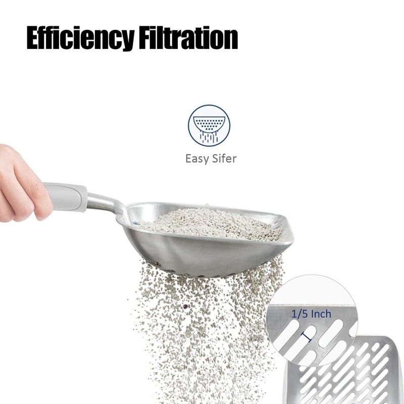 Myapet Cat Litter Scoop (Grey Handle, Small)