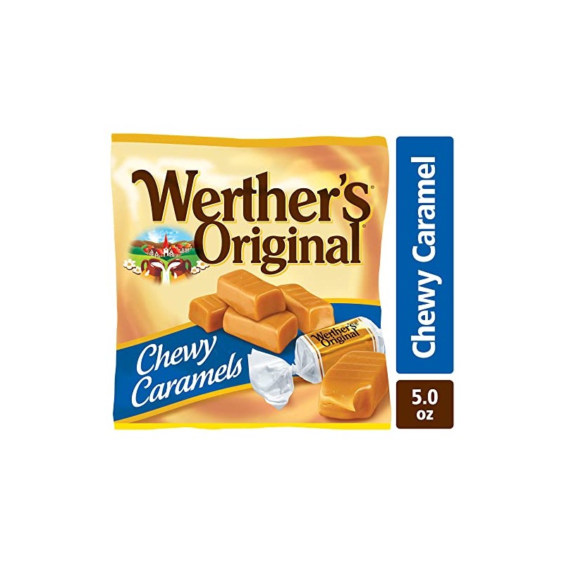 Werther's Original Chewy Caramel Candy, 5 Oz Bags (Pack of