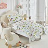 ROZTYLJ Cot Bed Duvet Cover Set Car Patterns Toddler Bedding