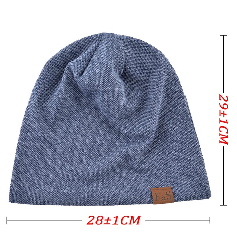 Shamager Men's Knit Hat, Double Layer Structure, Spring, Summer, Autumn,