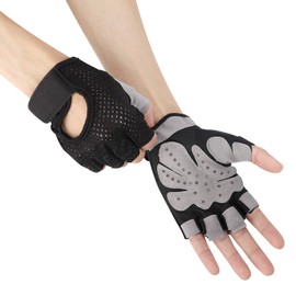 LONTG Women Men Bike Gloves Fingerless Driving Gloves Touchscreen Gloves Non Slip Cycling Gloves Riding Gloves Gel Padded Grip Outdoor Sports Gym Gloves Breathable for Fitness Training Workout