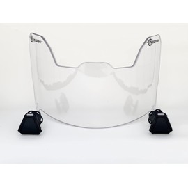 Precision Crystal Clear Football Helmet Visor // Eye-Shield // Fits Major Brands Kids, Youth & Adult Helmets // Eye Protection for Helmet and Facemask