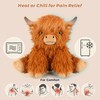 Microwavable & Coolable Highland Cow Weighted Stuffed Animal – Adjustable