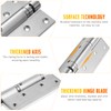 OUNONA Heavy Duty Automatic Self Closing Spring Hinges Stainless Steel