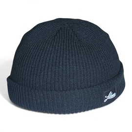Librass Short Beanie, Watch Cap, Knit Hat, Shallow, Cold Protection, Men's, Women's (Dark Gray)