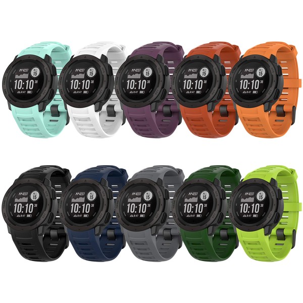 Band for Garmin Instinct, Soft Silicone Replacement Watch Band Strap