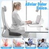 Cojin Ortepedico de Memory Foam para Asientos con Base Antideslizante,