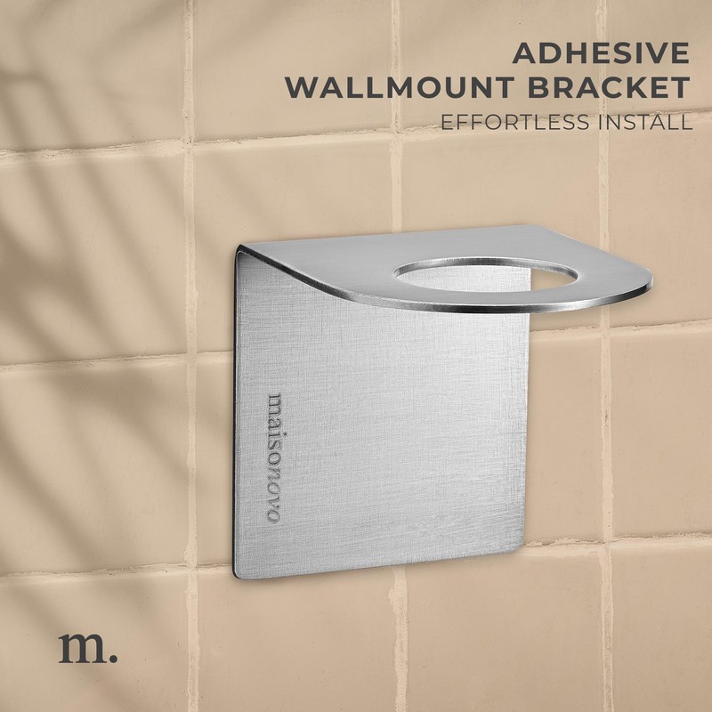 MAISONOVO Shampoo Dispenser Drill Free Shower Soap Dispenser Wall Mount