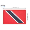 JBCD Trinidad and Tobago Flag Patch Tactical Hook and Loop