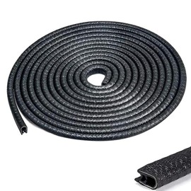 Car Door Edge Protector, Car Door Edge Guard Protector Strips, Car Door Edge Guard Rubber U Shape, No Glue Car Door Rubber Seal Strip, for Most Car(Black, 118inches)