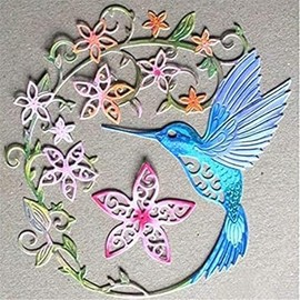 Rosojodg Silver Cutting Dies for Scrapbooking Paper Card Metal Stencils Flower Garland Scrapbooking Card Making Album Cutting Dies for Scrapbooking Cutting Dies