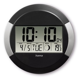 Hama Wall Clock, Black, Normal