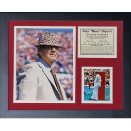 Legends Never Die "Paul 'Bear' Bryant" Framed Photo Collage, 11 x 14-Inch, (12021U)