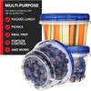 Stock Your Home 16oz Plastic Containers with Twist Top Lids