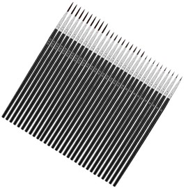 Pincel de Pintura de Detalle, 30 Piezas Pinceles de Pintura en Miniatura de Cerdas de Nylon para Esculturas de Arte de Cara Pequeña (Negro 000# 00# 0# 10 Piezas Cada una)