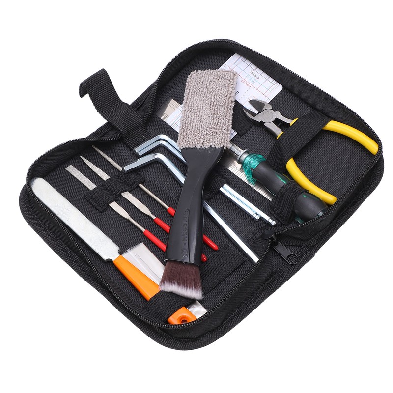 Guitar Repairing Tool Kit Maintenance Files with Carry Bag for