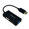 LogiLink CV0109 4K DisplayPort to DVI/HDMI/VGA Adapter Black