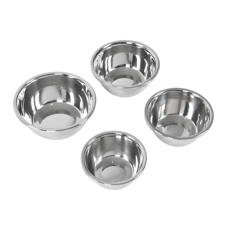 4PCS Stainless Steel Mixing Bowl Set Thickened Soup Bowl Non