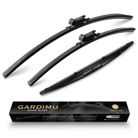 GARDIMU Front and Rear Windshield Wiper Blades, 3 Pcs Front and Back Windshield Wipers Blades Replacement for Ford Escape 2008-2012, Car Window Wiper Blades for 2008 2009 2010 2011 2012.