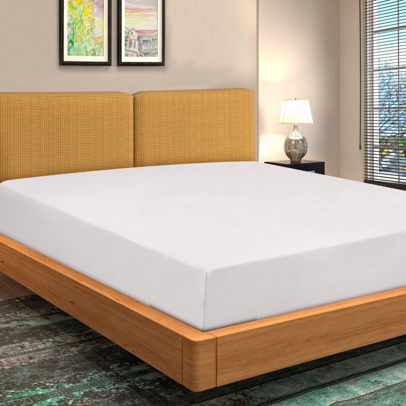 Soroor® Bedding & Linen | Microfibre Single Fitted Sheet, White