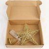 Gold Christmas Tree Topper Star Led,Hollow Glitter Sparkling christmas tree