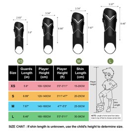 Soccer Shin Guards for Kids Youth Adults, Shin Guard with Ankle Protection Football Gear for 3 5 4-6 7-9 10-12 Years Old Boys Girls Men Women Espinilleras de Futol para Hombres