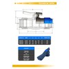 PP Ball Valve 2 Way Clamping Sleeve 25 x 25