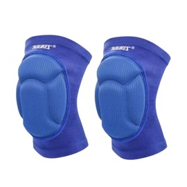Wonzone Knee Pads for Basketball, Soft Breathable Volleyball Knee Pads for Men Women Youth, Knees Brace Protective for Football Dance Yoga Wrestling Running Cycling (Blue), Large